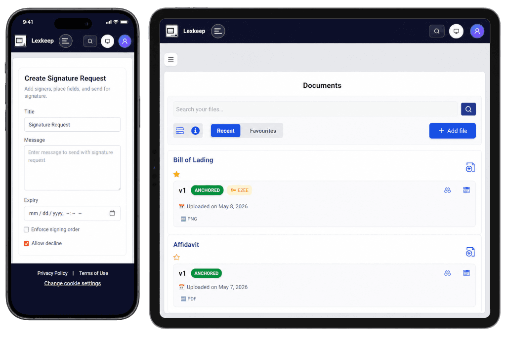 Secure Legal Matter Management Platform