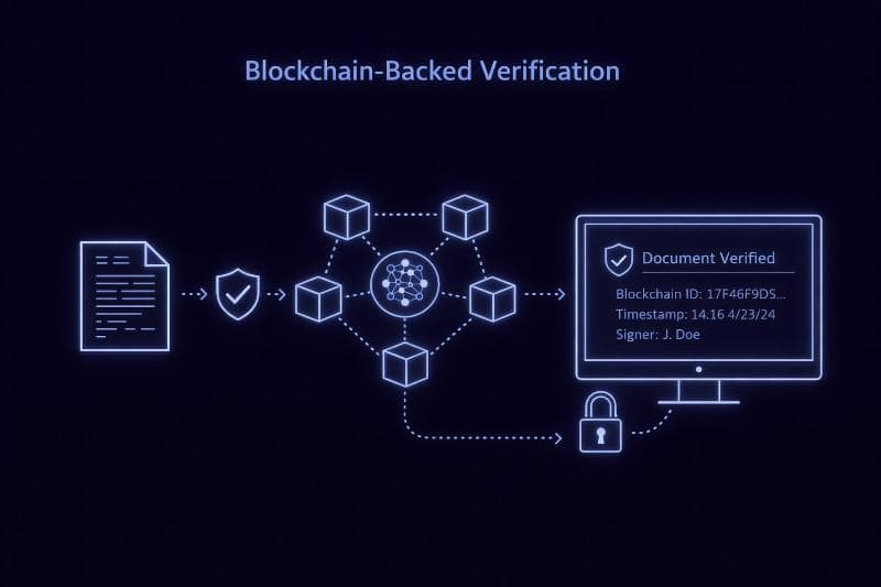 Blockchain-Based Document Verification Software